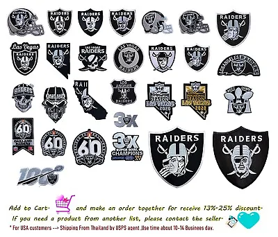 Oakland Raiders NFL Football Patches Embroidery Ironsew(From Thai By USPS) • $2.89