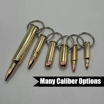 Bullet Keychain - MANY CALIBER OPTIONS - Made From Real Bullets • $5.99