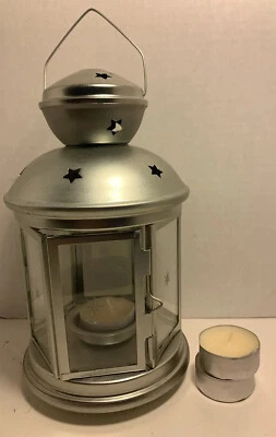 $12.99 • Buy Metal Lantern Tea Light Candle Holder