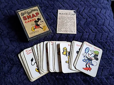 Chad Valley 1930's Mickey Mouse Disney Silly Symphony Snap Cards Boxed Set Rare • $227.37