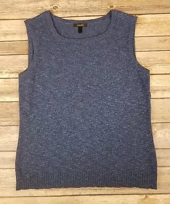 ESCADA Sleeveless Top Women Size 38 Blue Rayon Nylon Casual Designer Beach • $27.77