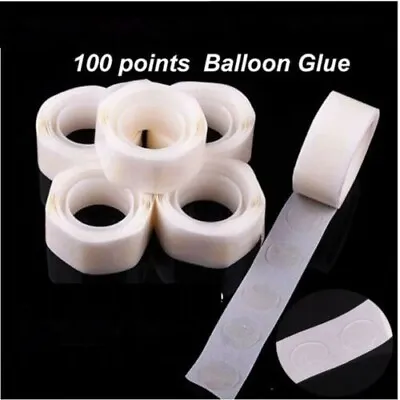 £1.99 • Buy 100 Adhesive Dots Tape Double Sided Glue Sticky Sticker DIY Balloon Clear Decor