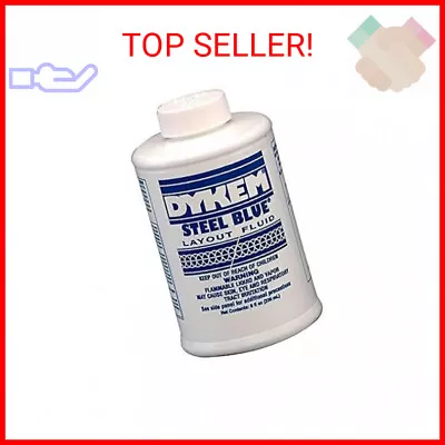 Dykem Layout Fluid Blue 8 Oz. Can And Brush In Cap. Machinist Dye For Metal Lay • $23.05