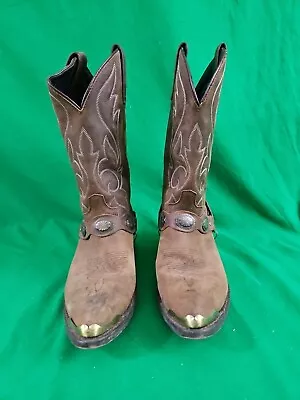 MASTERSON BOOT Womens Boots Size 9.5 Wide Brown Leather Harness Hearts  • $34.99