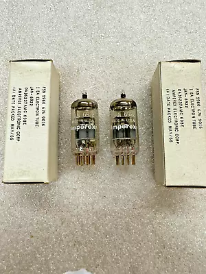£294.95 • Buy NOS NIB AMPEREX JAN 6922 E88CC Low Noise Tubes Pair USA 6DJ8 CCA