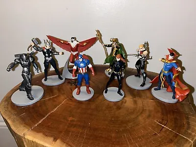 Disney Store Marvel Avengers Figurines Set PVC Figures Toy Cake Toppers Lot Of 8 • $15.99