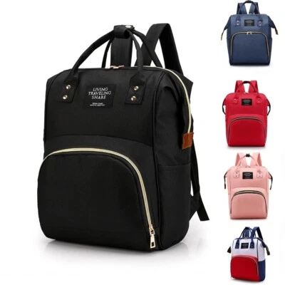 £8.99 • Buy Baby Mummy Bag Changing Diaper Large Nappy Bag Travel Backpack Multi-Function