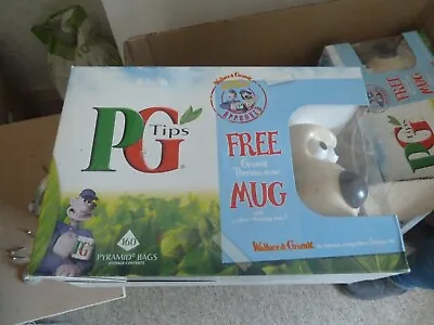 PG Tips Wallace & Gromit Thermo-nose Mug Pyramid Tea Bags Promotion No Tea Bags • £5