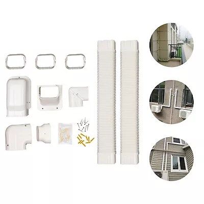 4  Decorative Pipe Duct Line Cover Kit PVC ABS For Air Conditioner Accessories  • $46.55
