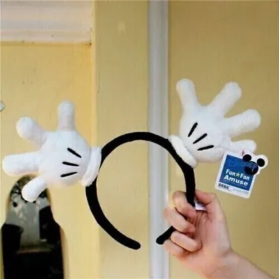 Disney Mickey Write Grove Headband Ears Hat HairBand Ear Plush HandDisney Mickey • $12.21