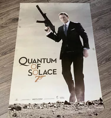 2008 DANIEL CRAIG JAMES BOND QUANTUM OF SOLACE MOVIE POSTER 24x36 • $14