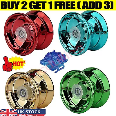 Trick YoYo Aluminum Alloy Metal Body For Kids Toys Classic Stocking Filler Gifts • £4.39