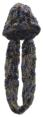 Northstar Womens Pink/Blue/Yellow Chinchilla Real Fur Hat W/Infinity Scarf H-20 • $165.95