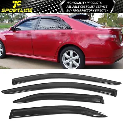 Fits 07-11 Toyota Camry Sedan Slim Type Acrylic Window Visors 4Pc Set • $24.98