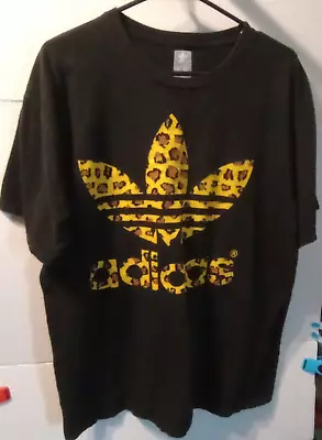 Adidas Leopard Trefoil Men's T-Shirt Size Large • $15