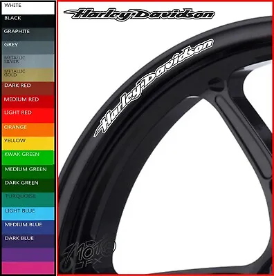 8 X HARLEY DAVIDSON Wheel Rim Decals Stickers - 20 Colors - Street 750 Road King • £9.98