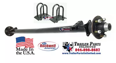 3.5K Trailer Axle 5 Lug 62  HF 48  Spring Center  5 On 5  With Free U-bolt Kit • $186