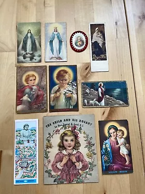 $19.99 • Buy Vintage Lot Of Catholic Prayer Cards Rev Daniel Lord Pamphlet 1947 1948 1949
