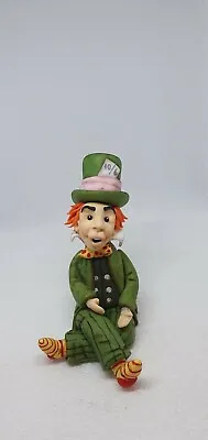 The Mad Hatter From  Alice In Wonderland Edible Handmade Cake Topper Birthday    • £29