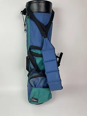 Vintage Titleist  Blue  Green 3-Way Golf Bag Lightweight Made In USA • $79.99