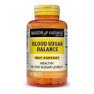 Blood Sugar Balance Formula Healthy Blood Sugar Levels 30 Tablets • $12.25