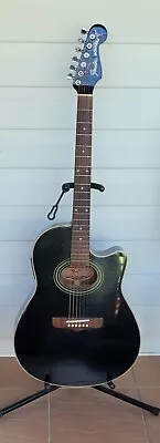 Fender Montara California Series Black MIK Rare Vintage Acoustic Elect • $695