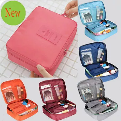 $7.59 • Buy Travel Cosmetic Storage MakeUp Bag Folding Toiletry Wash Organizer Pouch New