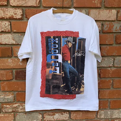90s Vintage Chris Ledoux Country 1995 Tour Shirt White Unisex S-234XL NE532 • $23.74