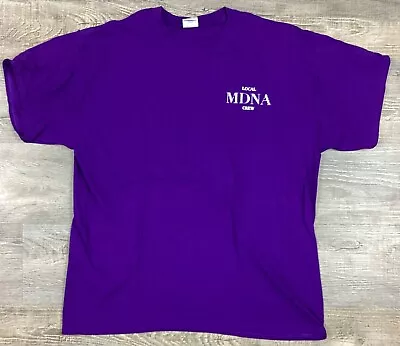 Madonna Local Crew T-Shirt Universal Tour 2012 MDNA Purple • $30