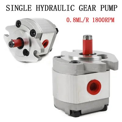 High-Pressure Mini Hydraulic Gear Pump SAE Flat Key 0.8ML/R 4300RPM PT3/8'' • $46.55