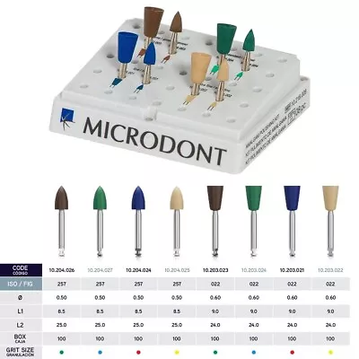 Microdont Amalgam Polishing Silicon Points For Metal Restoration 8 Piece Set • $34.99