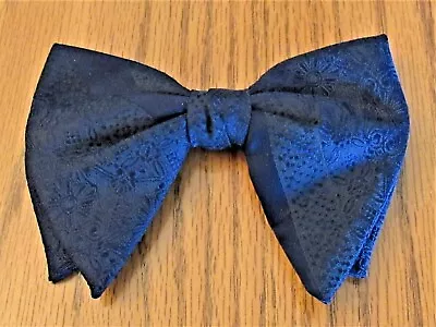 Vintage Bow Tie Royal Brand Clip On Navy Rust Resistant Steel Clasps • $8