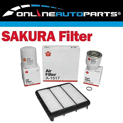 $56.95 • Buy Oil - Air - Fuel Filter Kit For Mitsubishi Triton ML MN 4cyl 4D56 2.5L 2008-2016