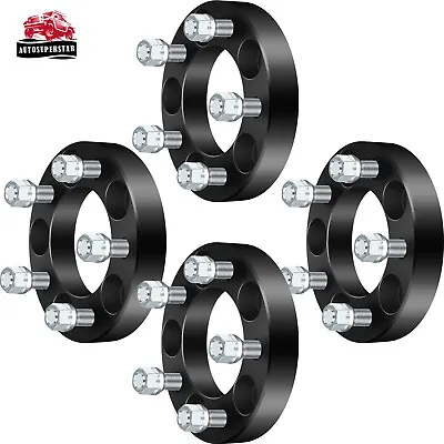 4 X 1  (25mm) 5x4.5 12x1.5 Studs Wheel Spacers For Chevrolet For Toyota Camry • $59.39