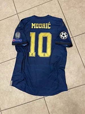 Real Madrid Modric CL Player Issue Climachill Shirt Sz Large  Jersey • $399.99