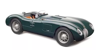 1952 Jaguar C Type British Racing Green 1/18 Diecast Model Car By Cmc 191 • $472.50