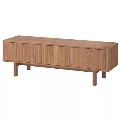 STOCKHOLM TV Bench Walnut Veneer Side Board Unit 160x40x50 Cm • £145