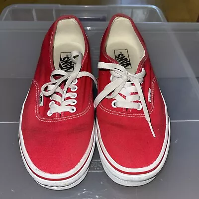 Size 7.5 - VANS Authentic Red - VN000EE3RED • $4.75