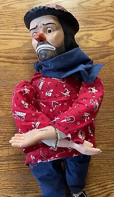 EMMETT KELLY JR. 30  Ventriloquist Dummy By Juro Novelty Co - Broken Mouth!! • $24.95