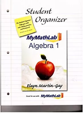 Student Organizer MyMathLab Algebra 1 • $10.57