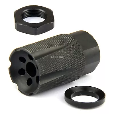 Muzzle Brake Compact Low Concussion 1/2x28 TPI .223 5.56 22LR • $21.85