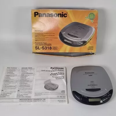 Panasonic Portable CD Player SL-S318 With Box And Instructions  • £8.95