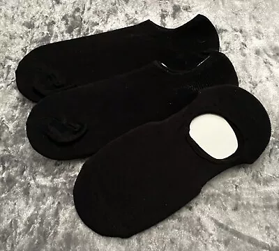 Ladies Black Footsie Socks - Size 3-6 • £2.50