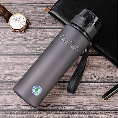 Water Bottle Leakproof Sports Bottle 560ml BPA-Free With Handle Gym Travel Run • £6.99