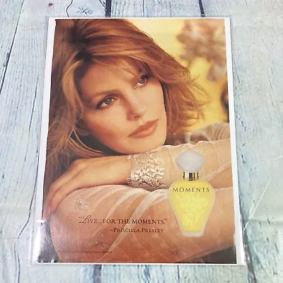 Vintage 1994 Priscilla Presley Moments Perfume Print Ad Magazine Advertisement • $10.49