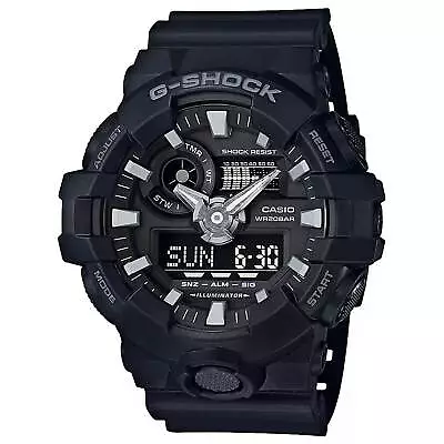 Casio Men's Watch G-Shock Quartz Black Analog-Digital Dial Resin Strap GA700-1B • $71