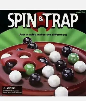 Spin & Trap Marble Boardgame Game By Solitaire International Playthings Complete • $13.99