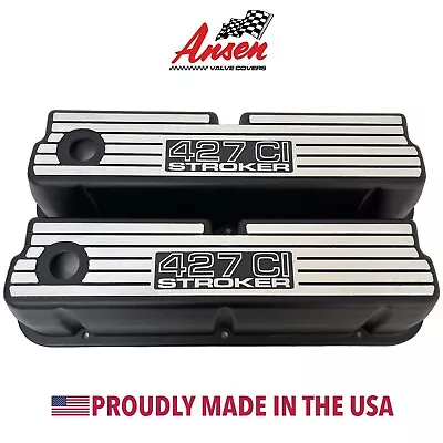 Ford 427 C.I. STROKER Tall Windsor Valve Covers - Wide Finned Style - Ansen USA • $249