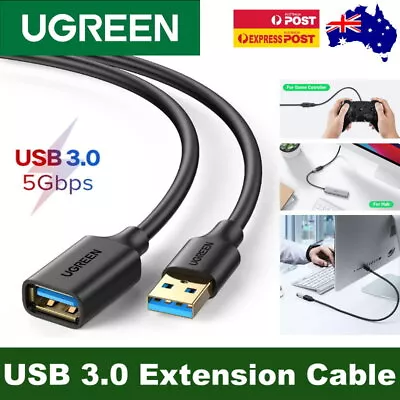 UGREEN USB 3.0 Extension Cable Male To Female Extender Cord 5Gbps • $8.95