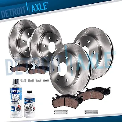 Front Rear Rotors + Brake Pads For 2004 2005 Infiniti QX56 Nissan Armada Titan • $185.67